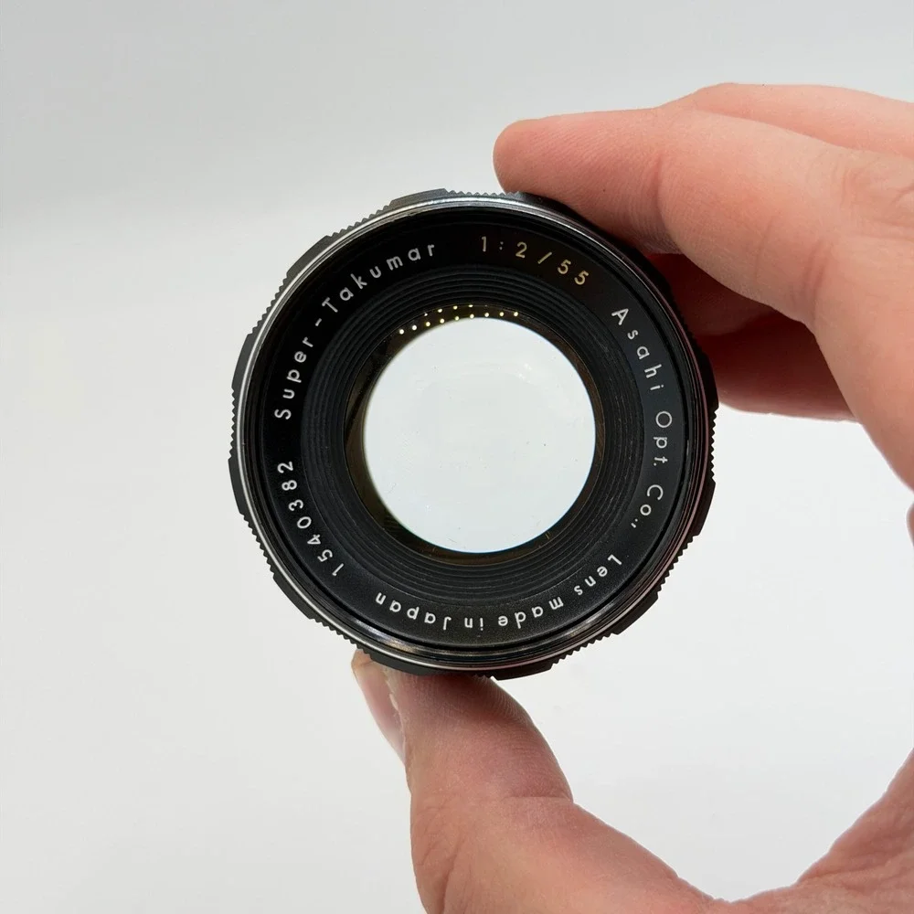 Asahi Super-Takumar 55mm f/2 M42 Screw Mount Prime Lens Made in Japan 1540382